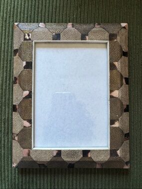Vintage R&Y Augousti Paris Shagreen & Abalone Frame